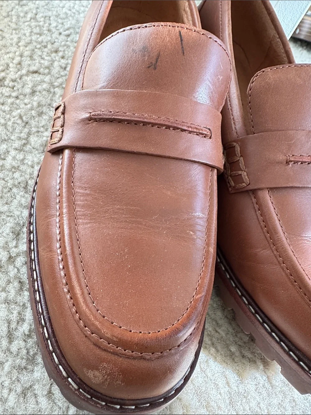 MADEWELL Corinne leather loafer lug sole Almost New Gorgeous! 9 - Picture 13 of 13